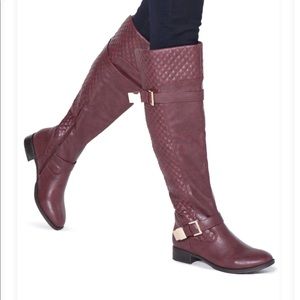 Wine colored boots